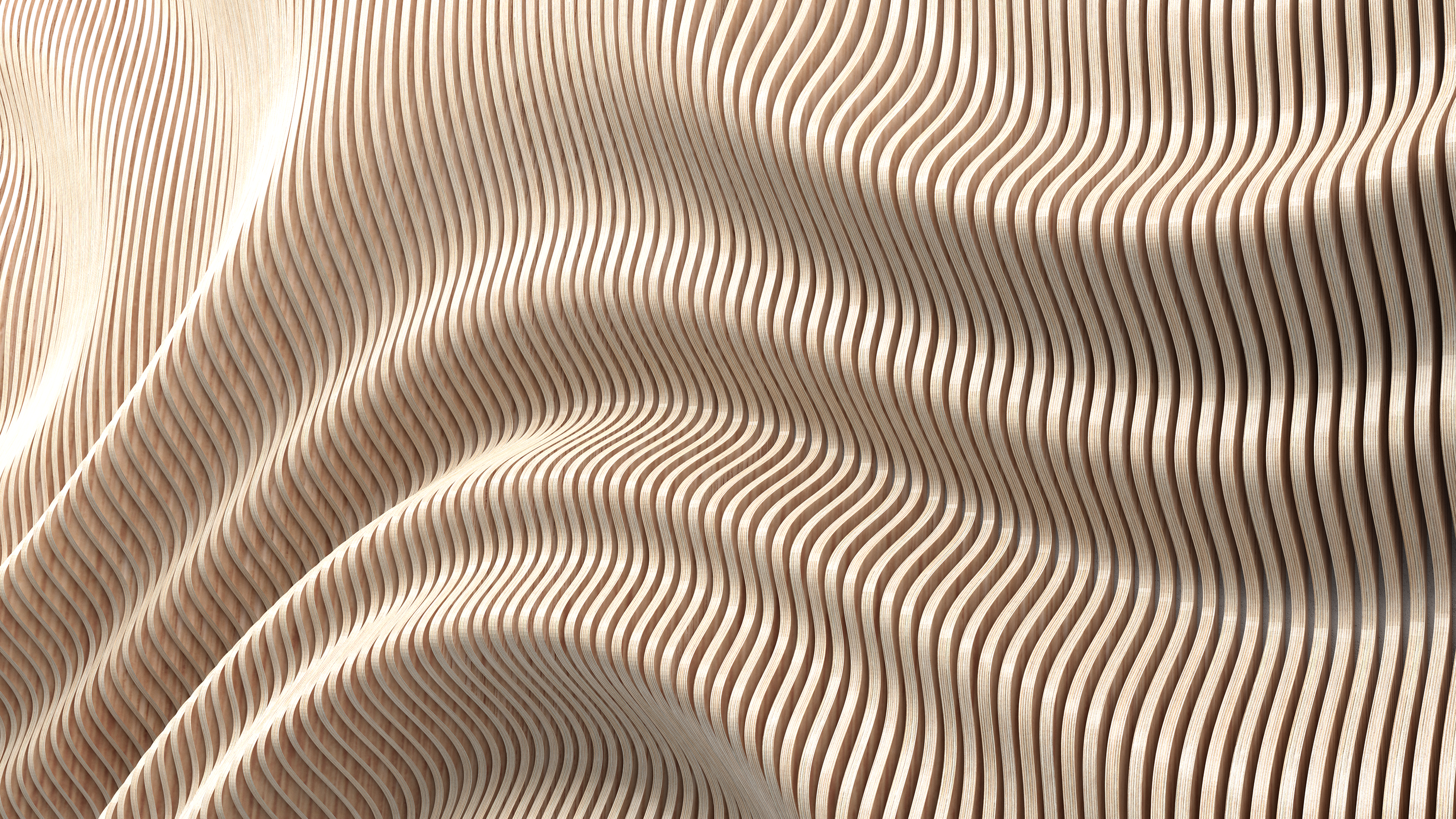 Паттерн Параметрика. Волнистая ткань. Волнистая фактура. Текстура линии. Fabric rendering v1