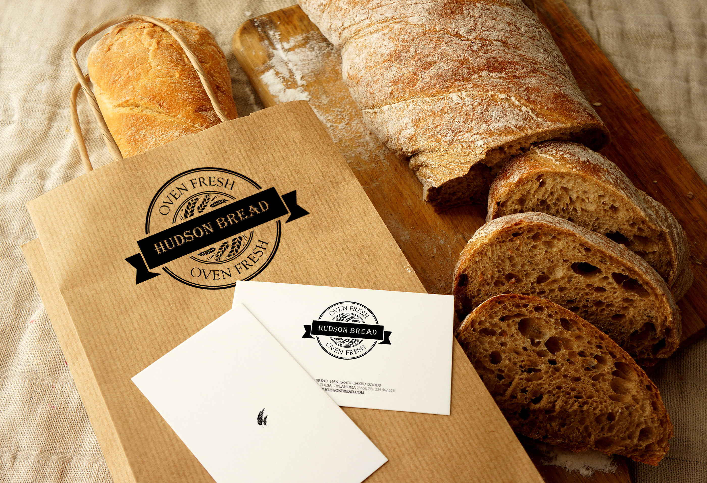 bread Food Branding Identity Health organic vintage logo business.