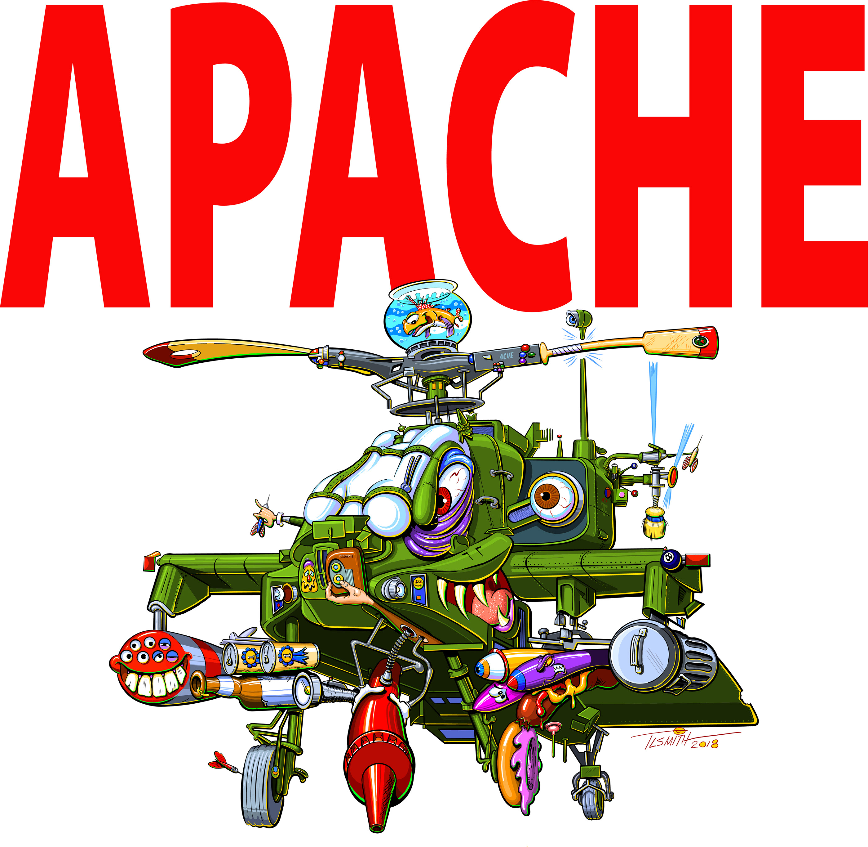 The Apache Attack Helicopter on Behance