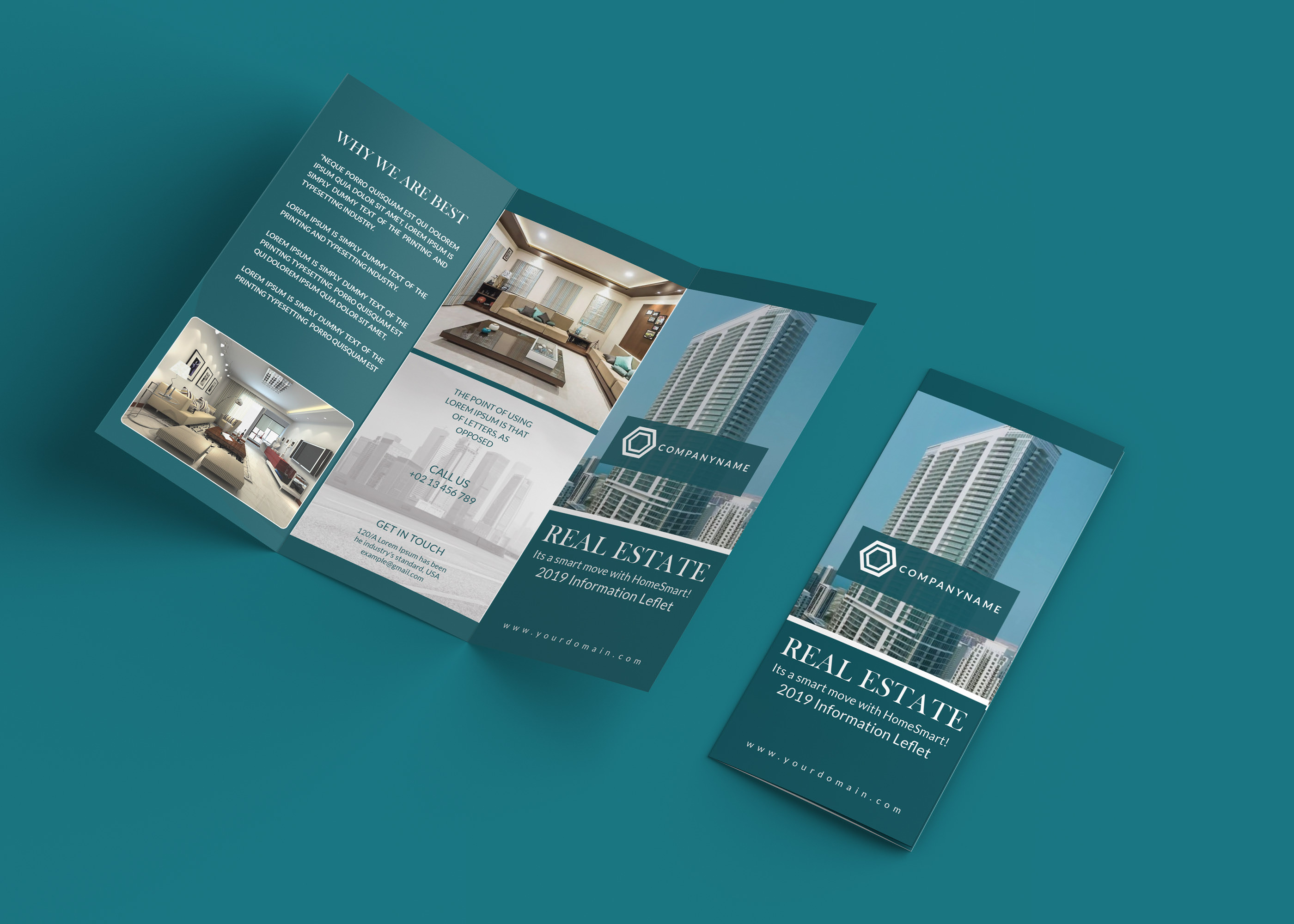 Corporate Real Estate Brochure Design on Behance With Real Estate Brochure Templates Psd Free Download