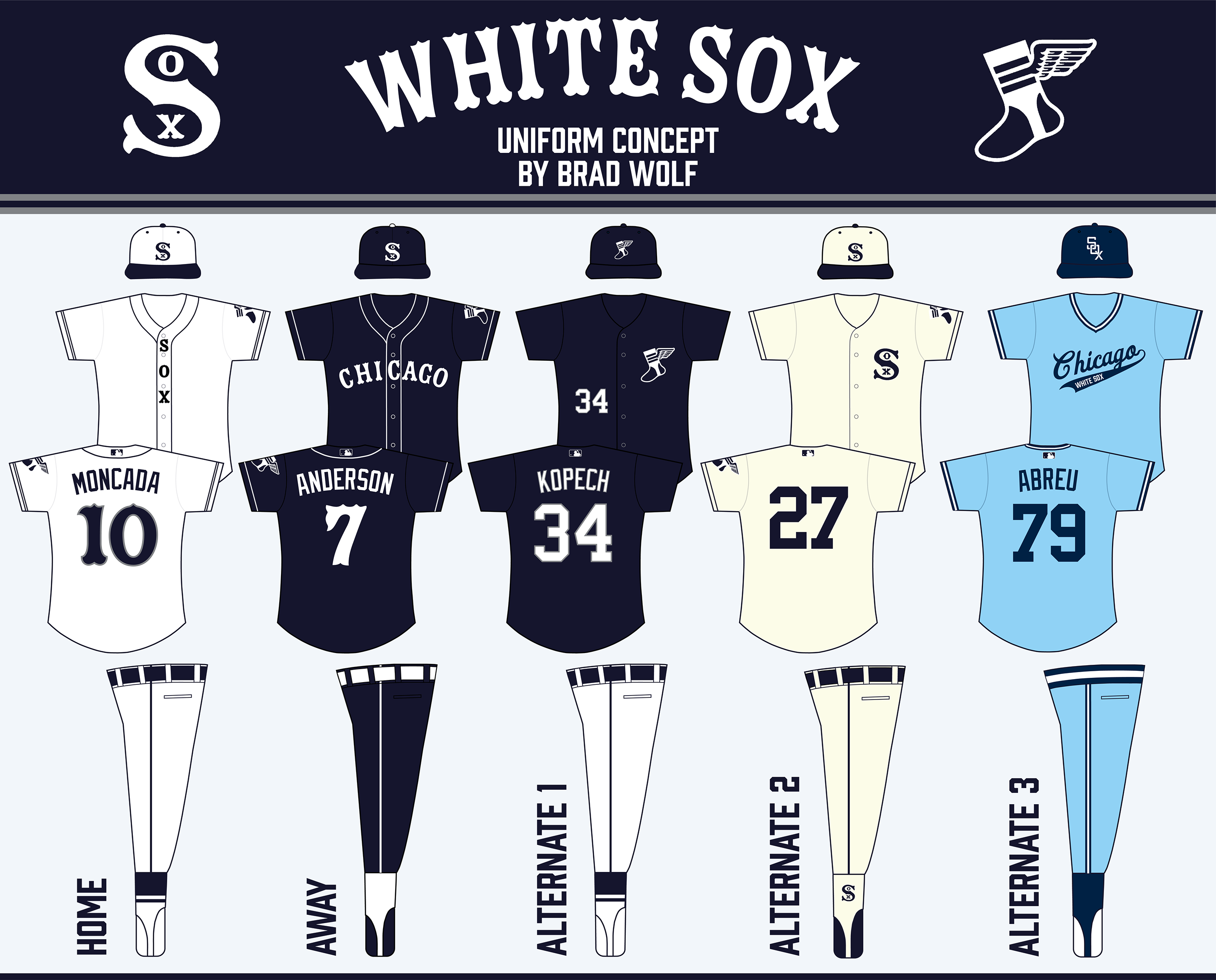 Chicago White Sox Uniform Concept on Behance