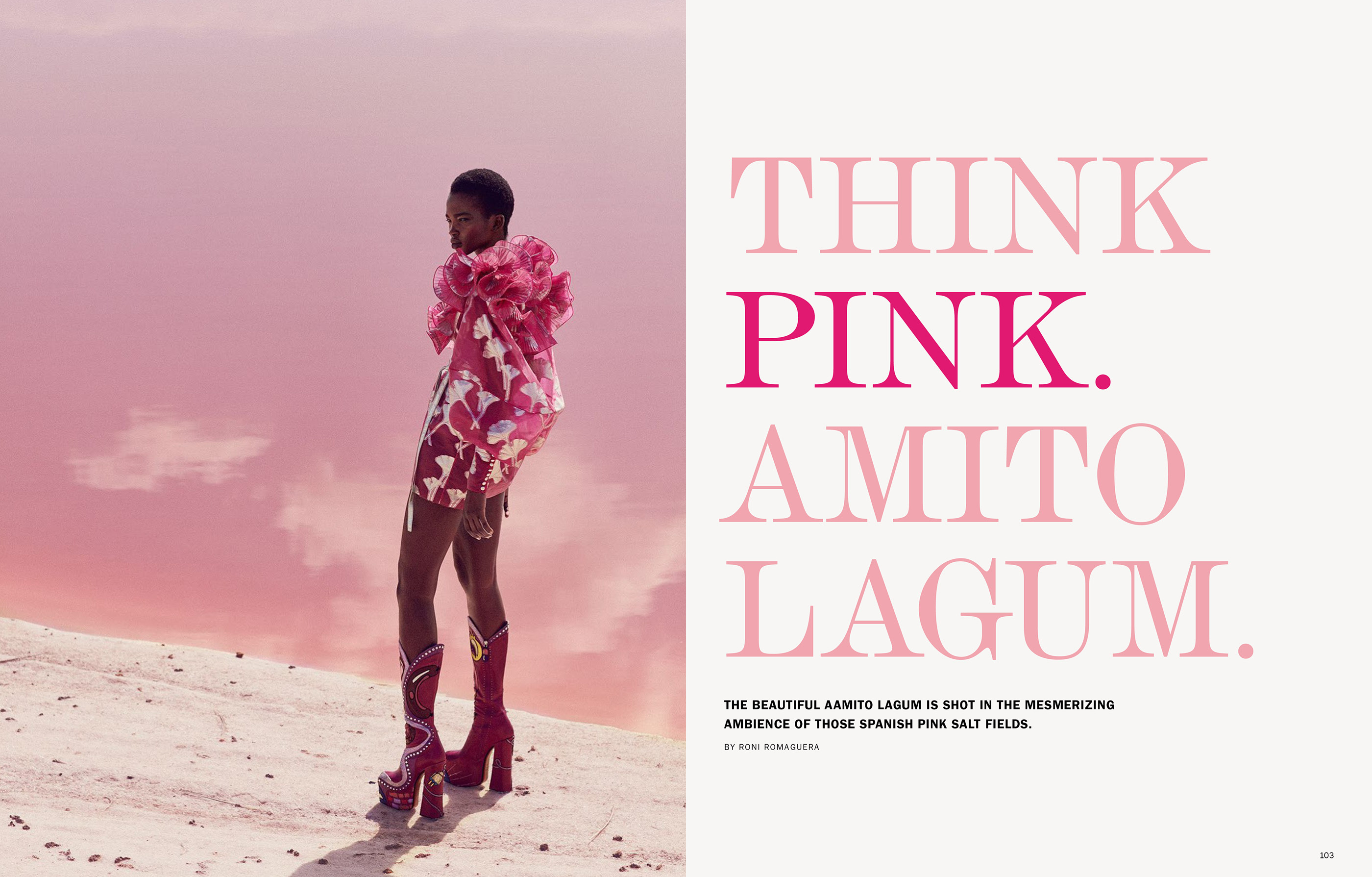 Think Pink. Amito Lagum. Spread on Behance