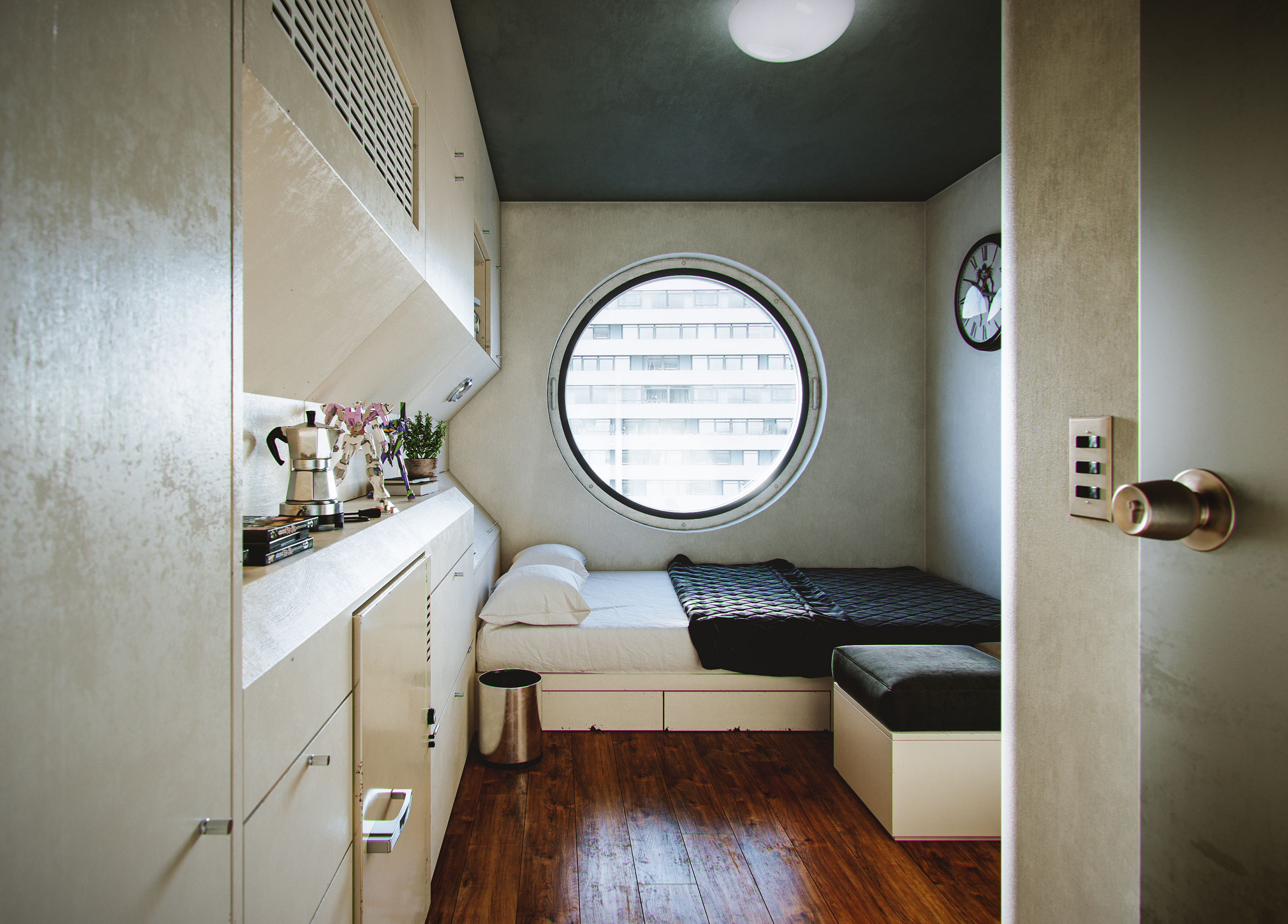 Nakagin Capsule Tower Otaku S Room On Behance