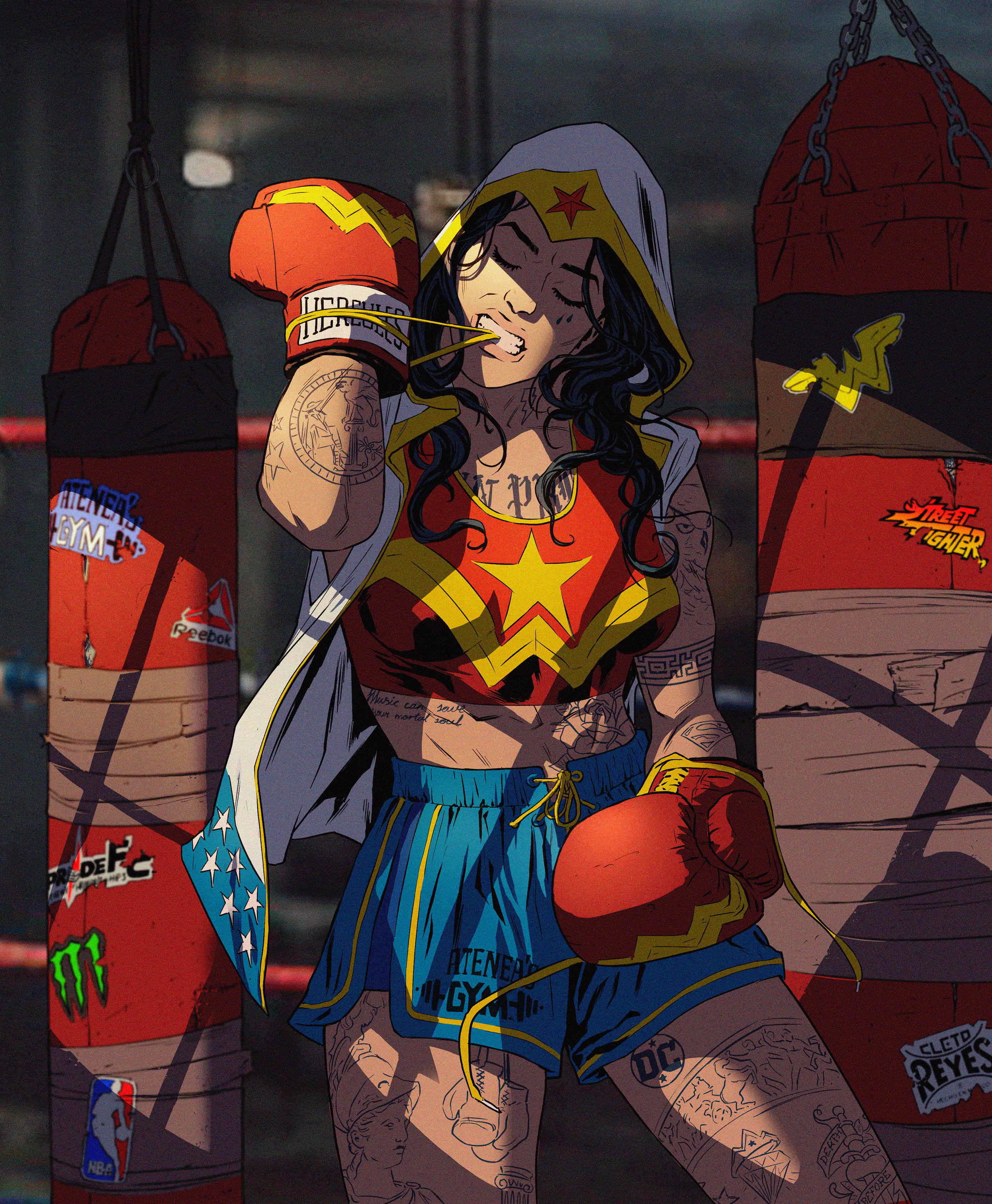 Boxer Wonder Woman.