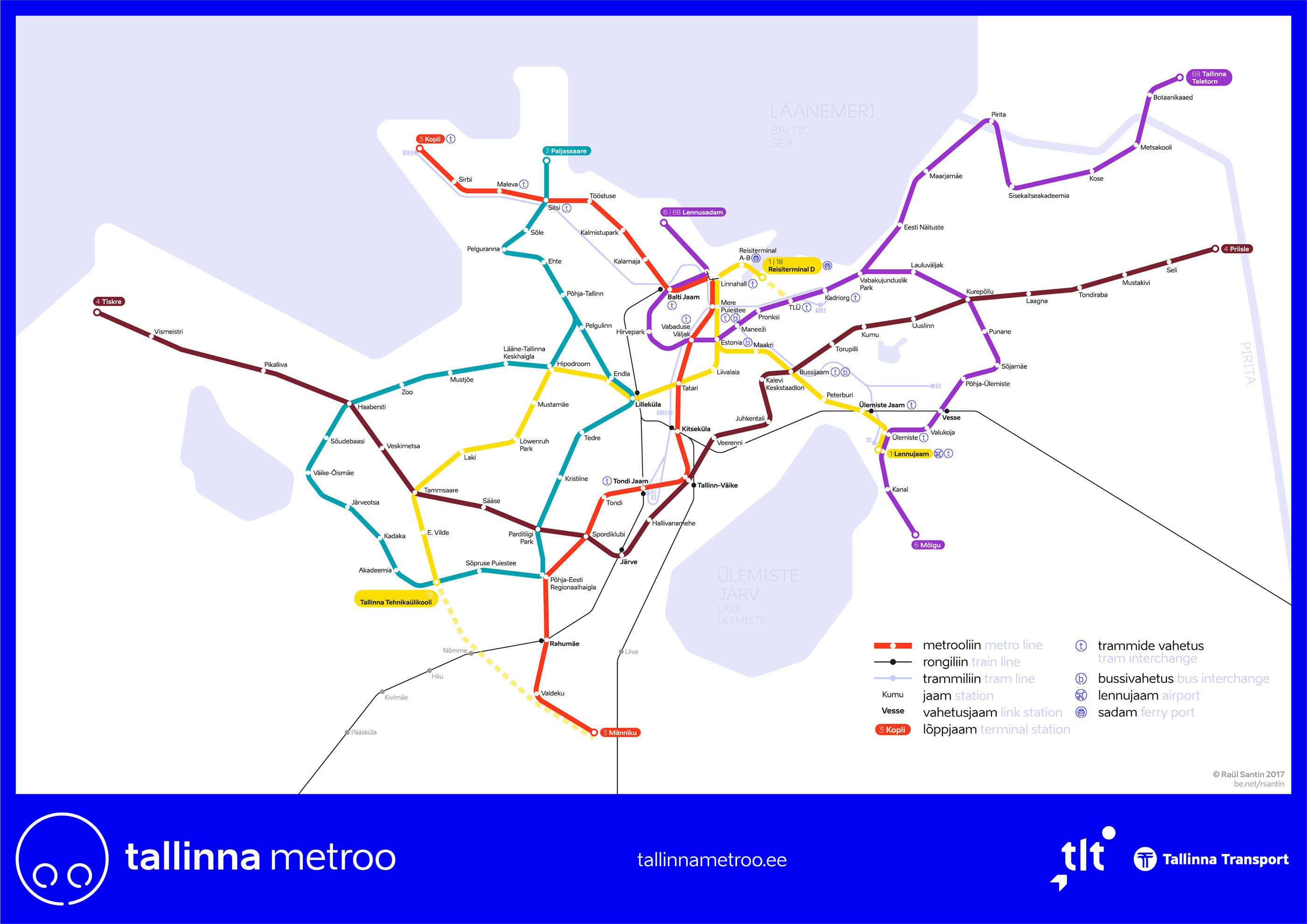Tallinn Metro Map | 2021 Update on Behance