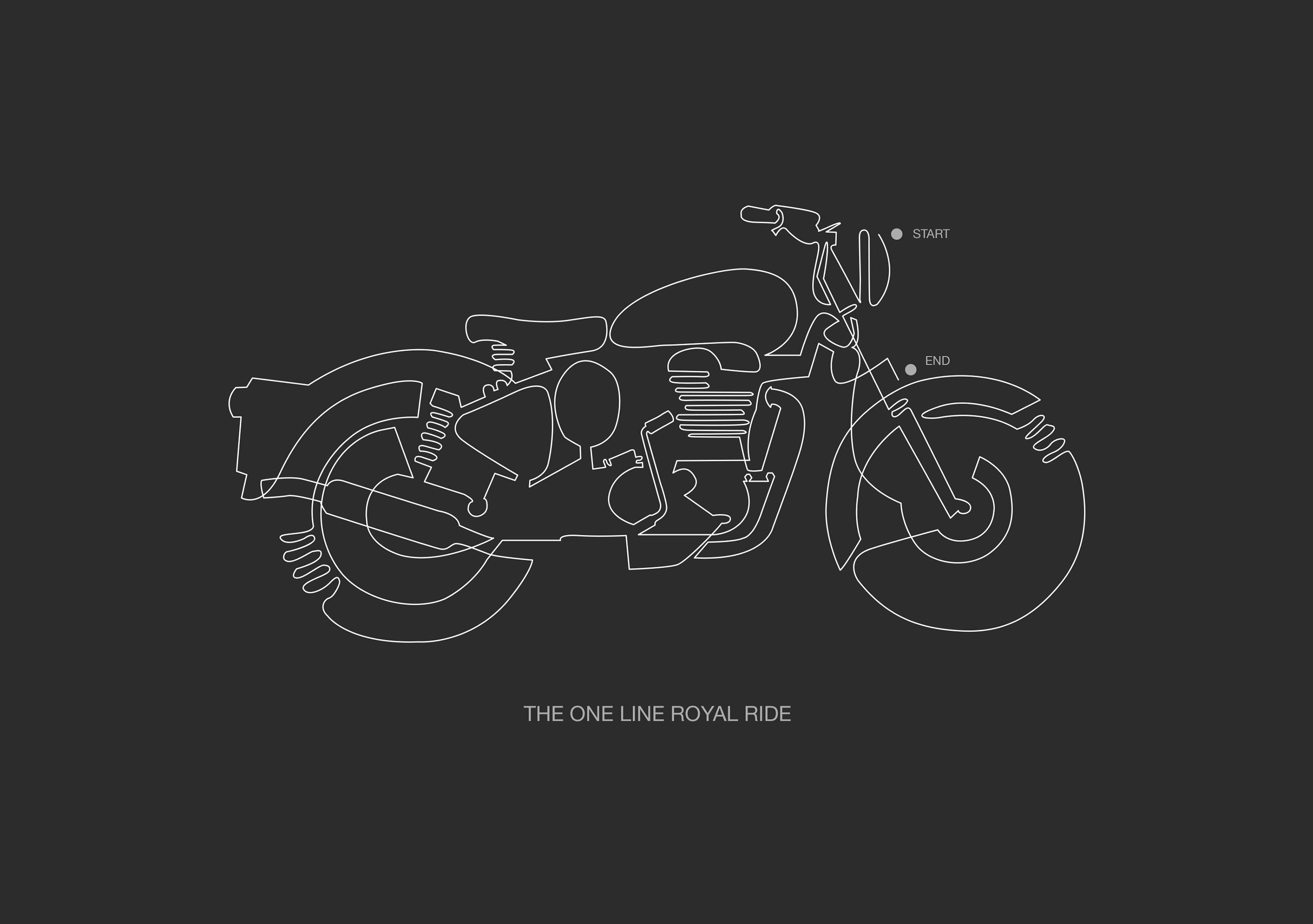 One line Royal Ride on Behance