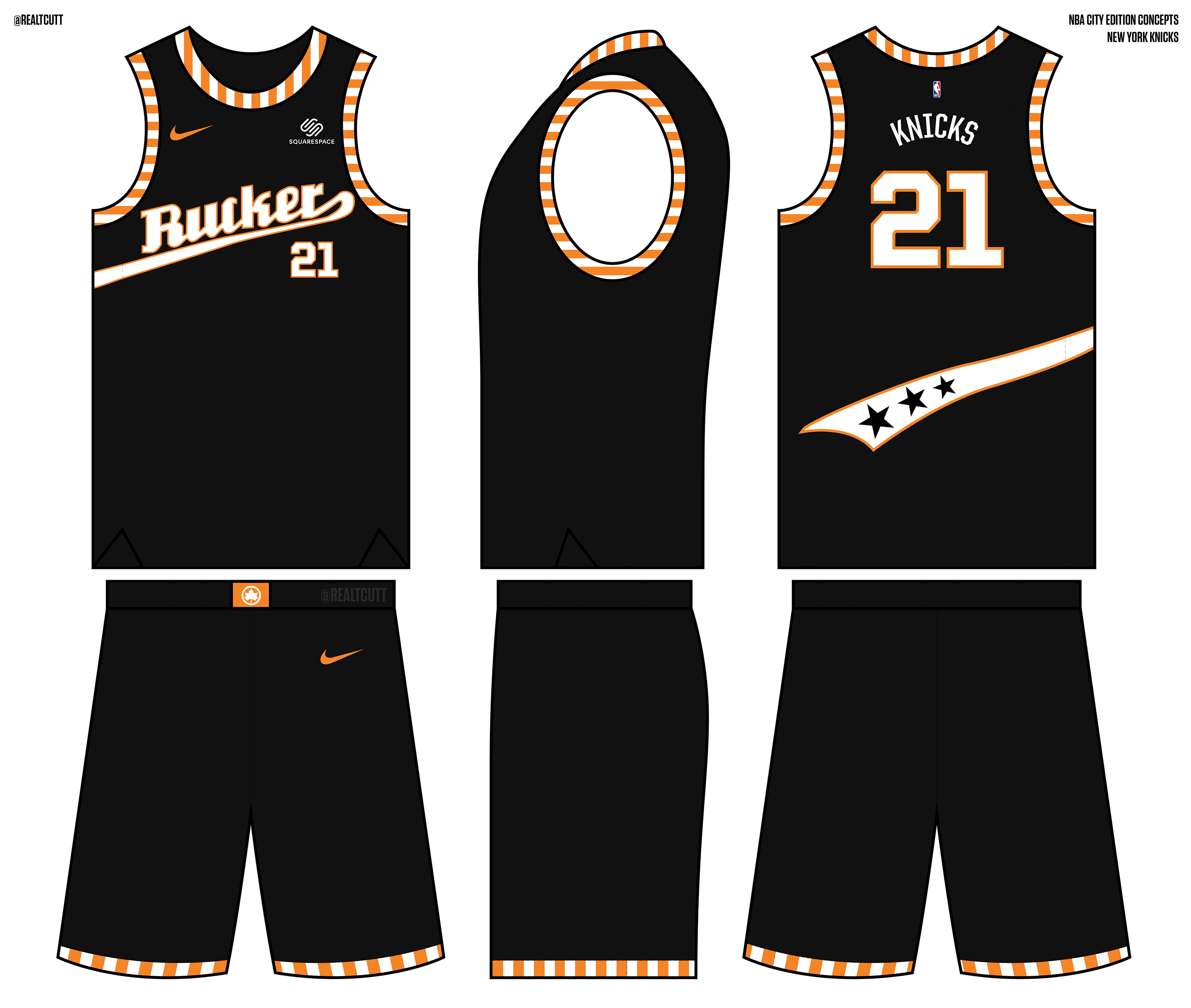 orange knicks jersey concept