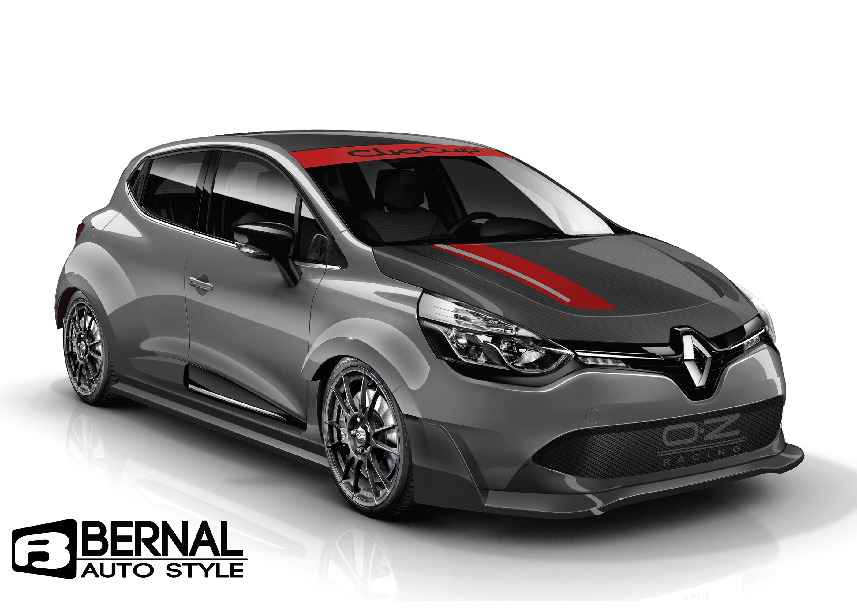 Renault Clio Cup Concept with wide body kit.