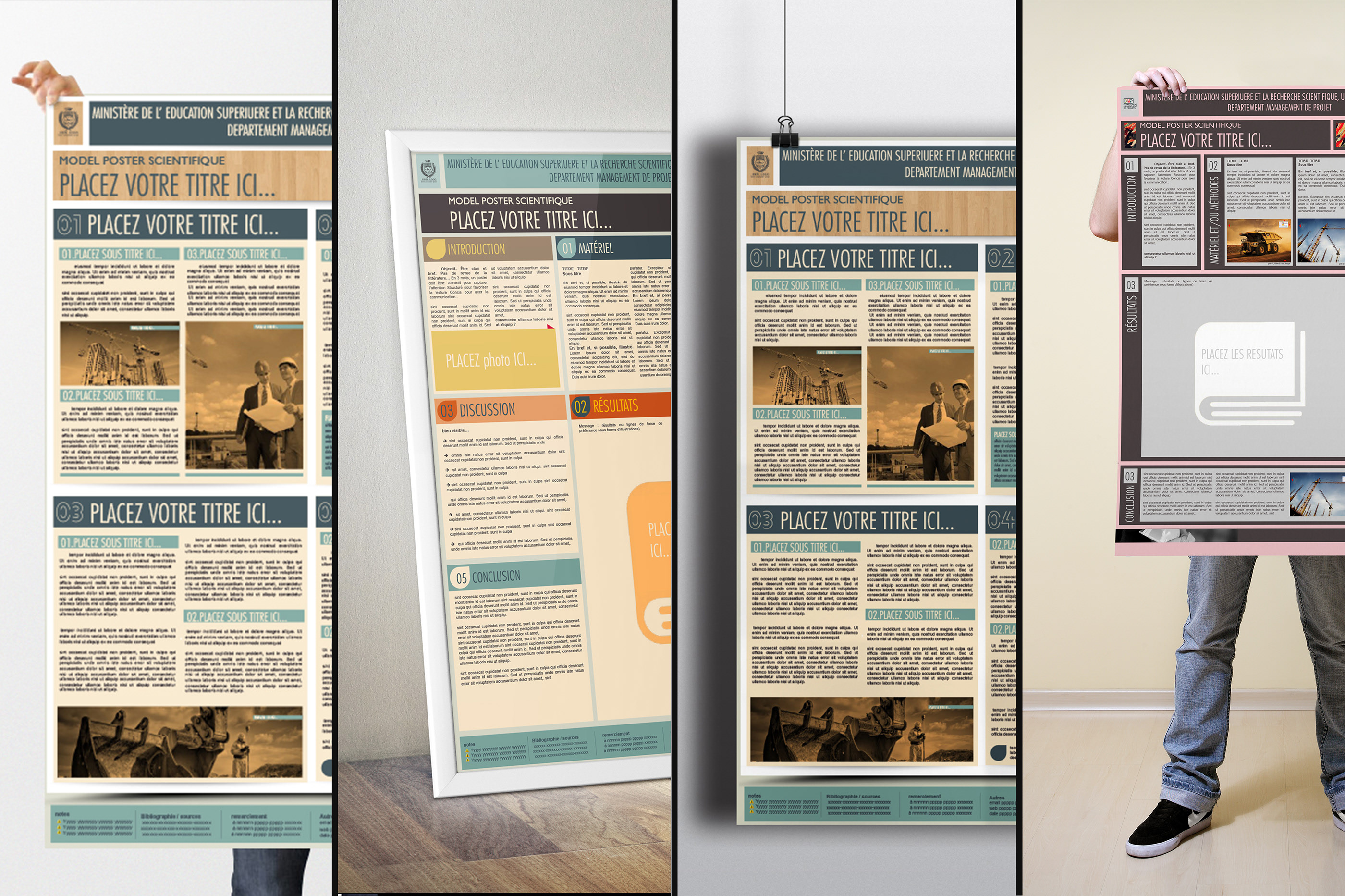 le poster scientifique A22 (PowerPoint Templates) on Behance With Regard To Powerpoint Poster Template A0