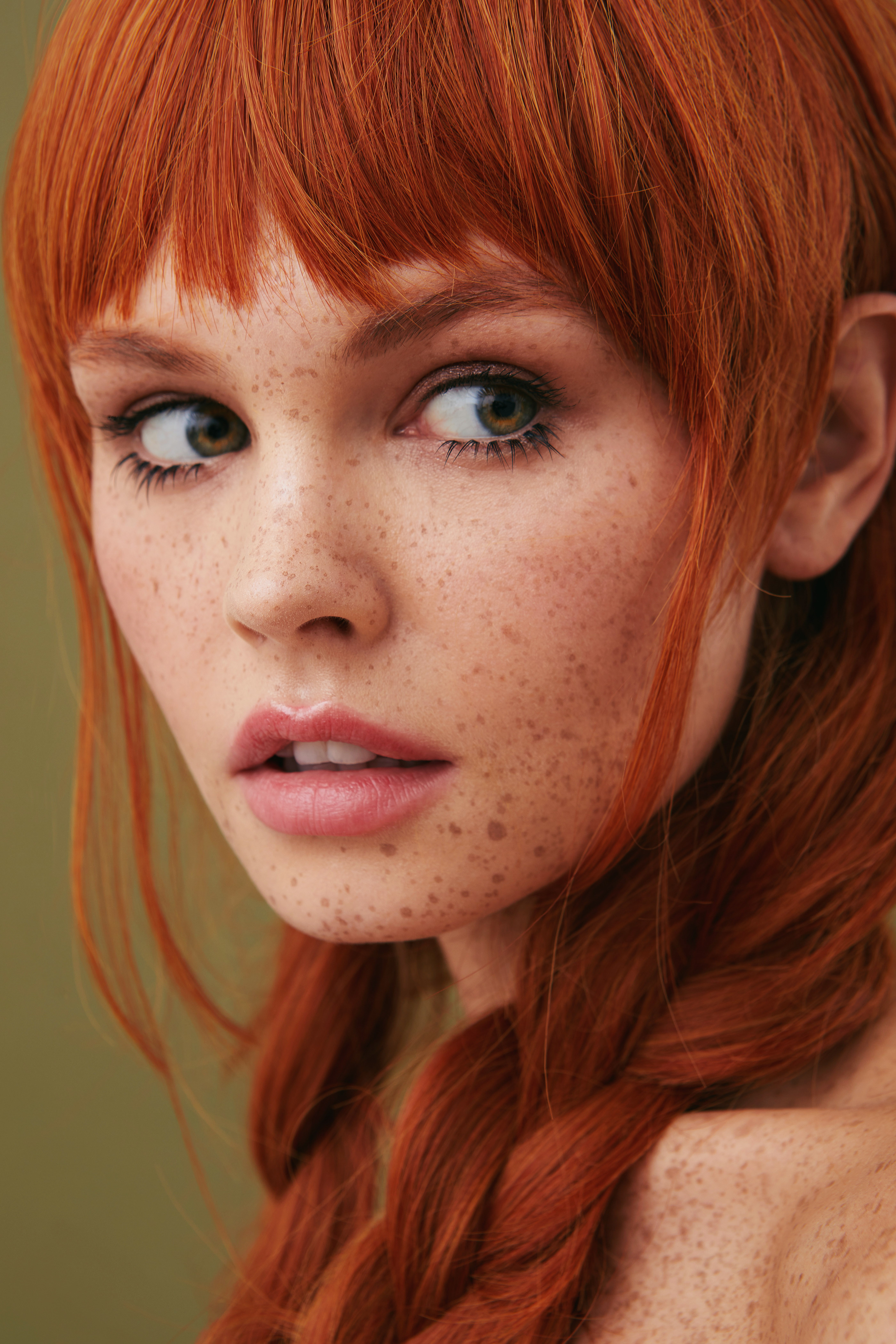 Redhead freckled