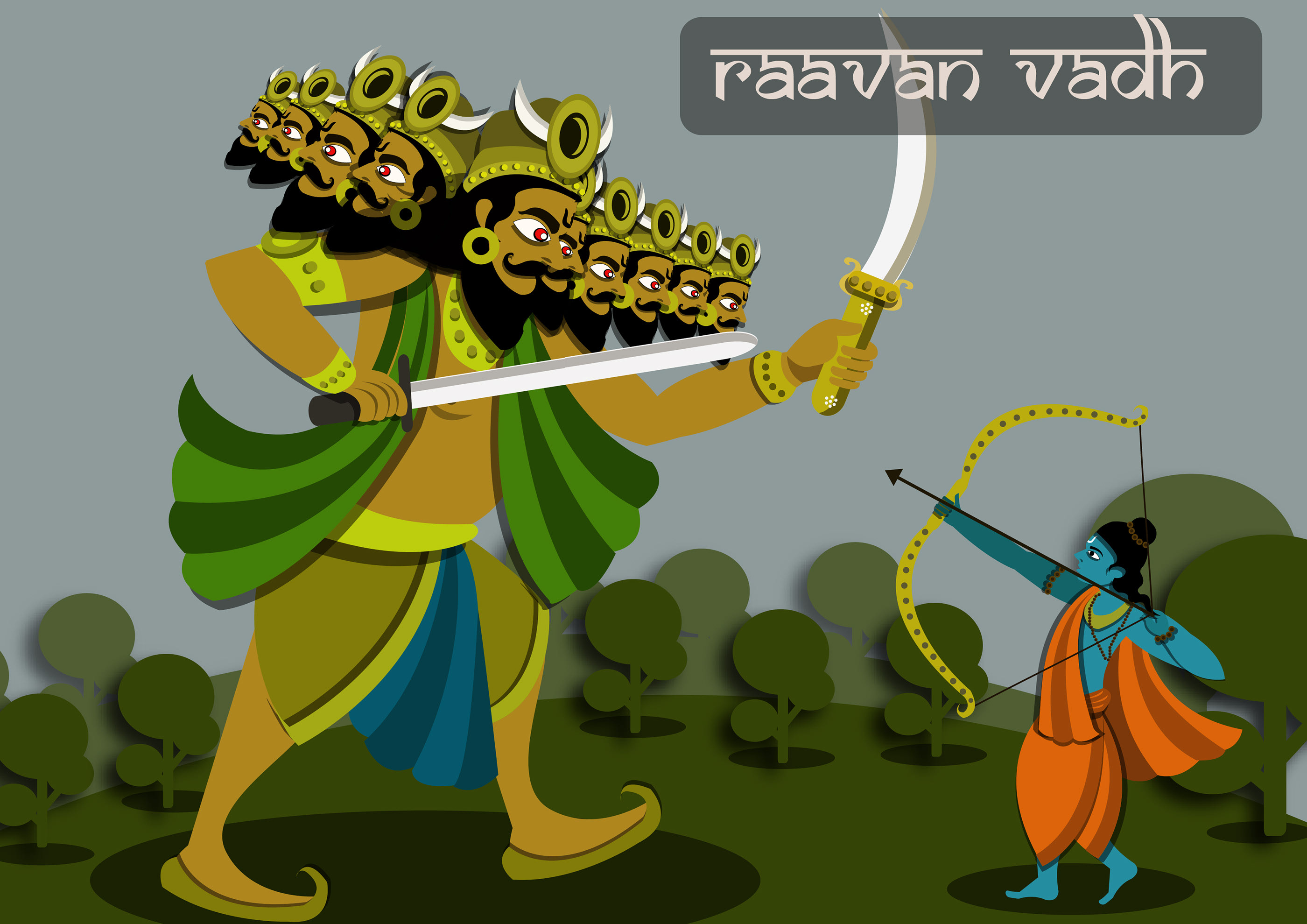 Ramayan illustration on Behance
