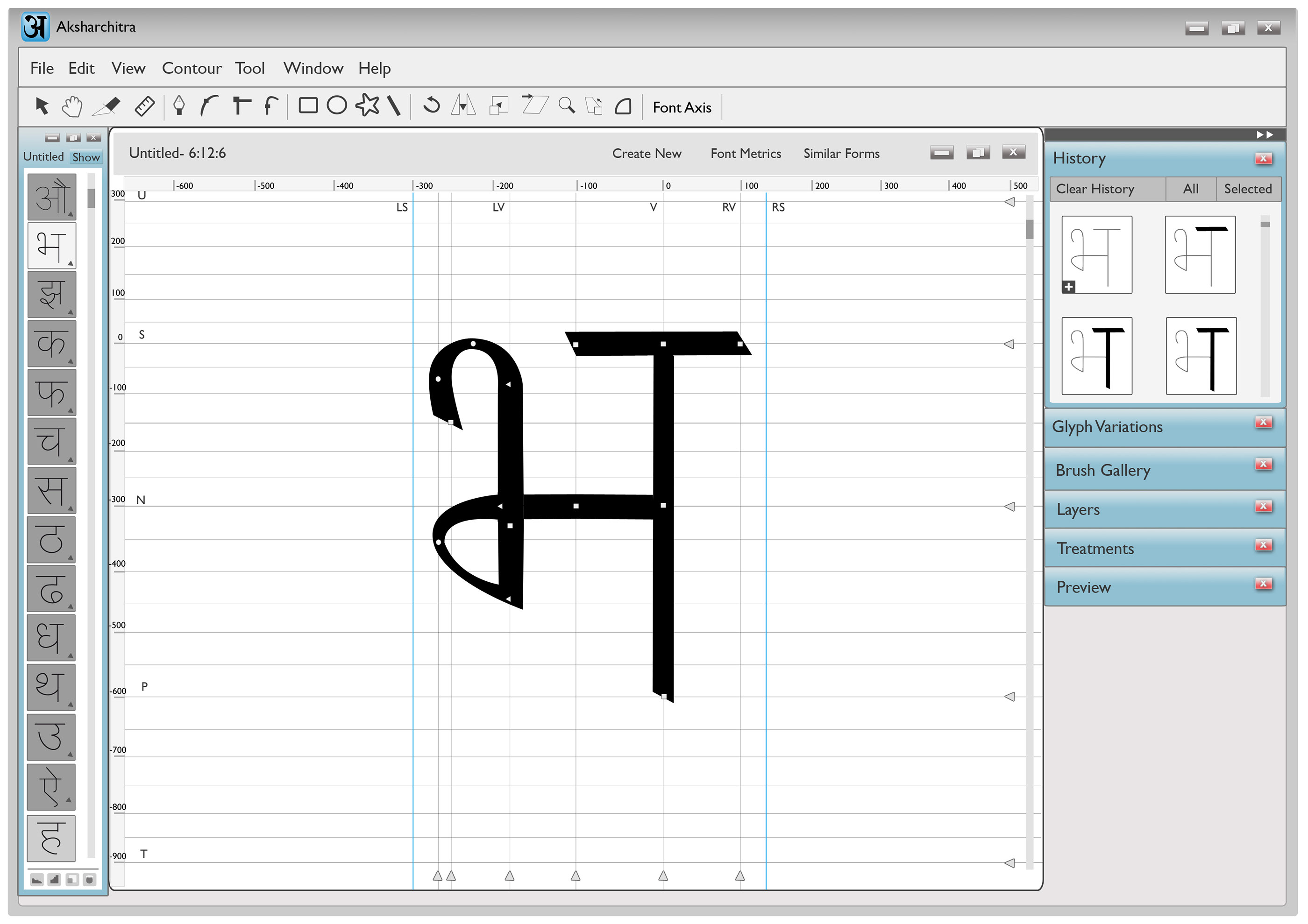 Raavi Unicode Font Character Chart