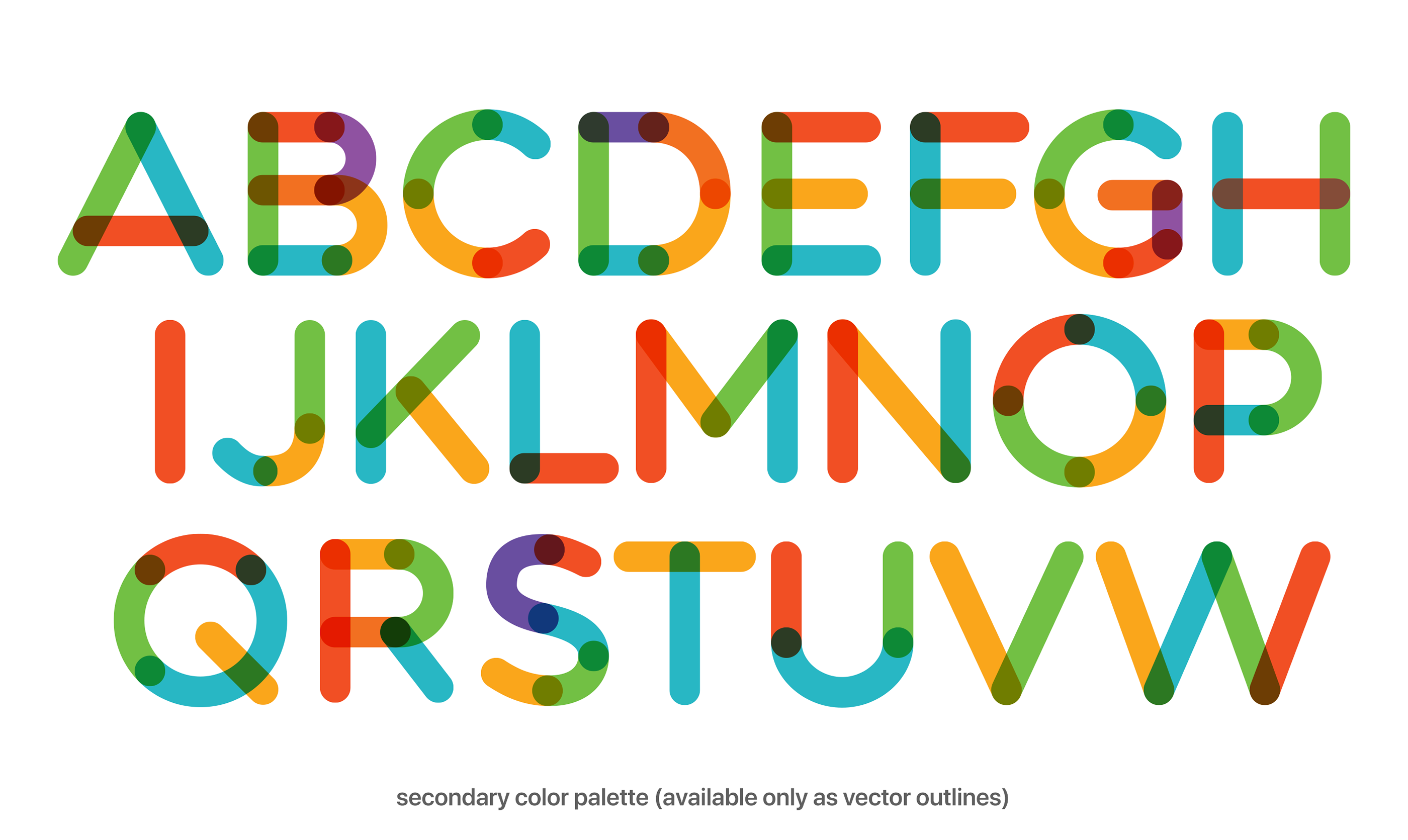 Multicolore FREE SVG Font on Behance