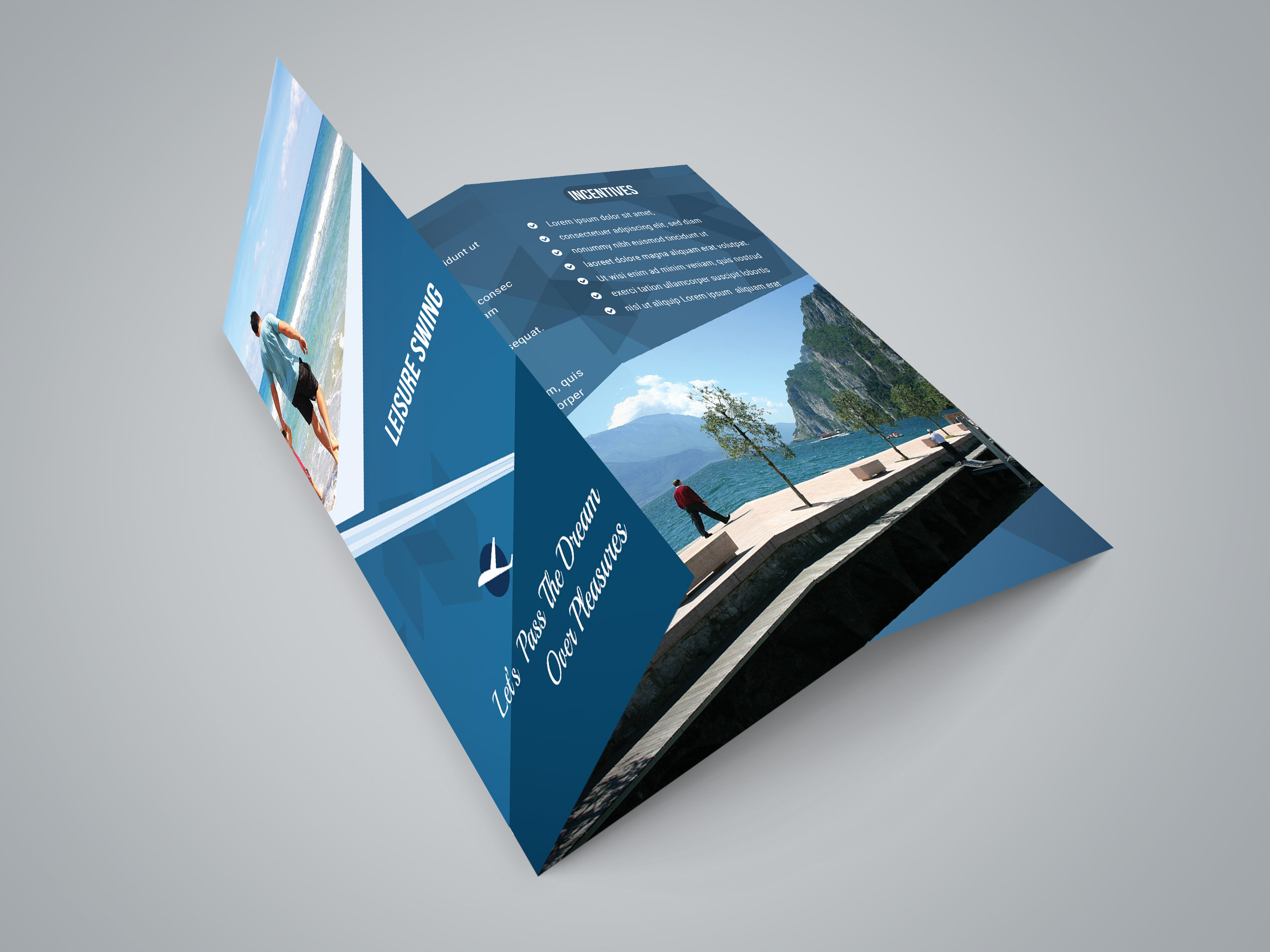 Free travelling trifold brochure template on Behance With Regard To Island Brochure Template