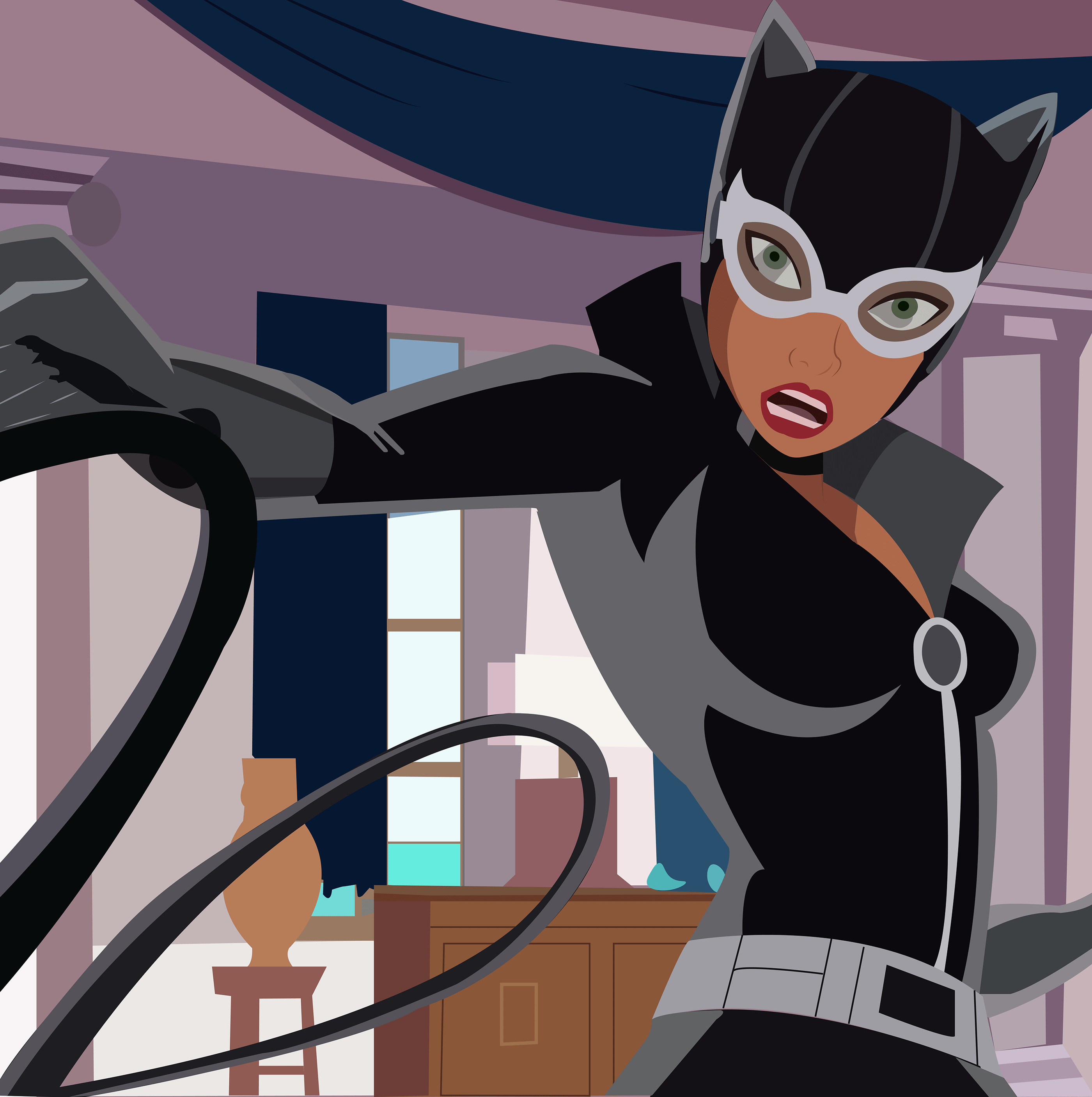 CATWOMAN with pen tool on Behance