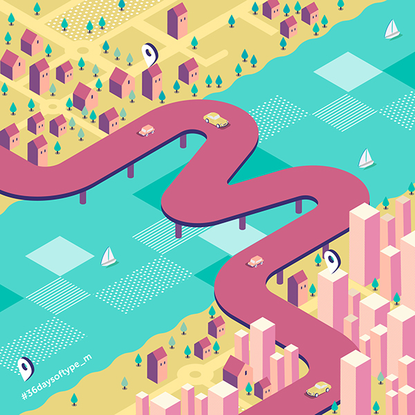 Isometric Letters on Behance