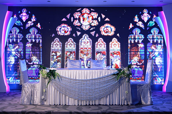 LED Wall stage background theme graphic (Wedding) on Behance