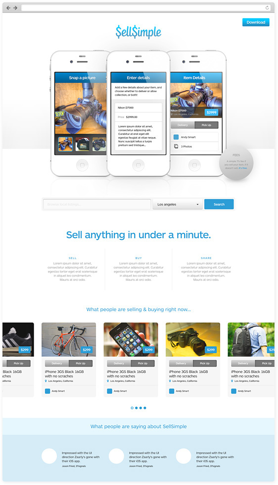 landing page webapp iphone ios app sellsimple appuchino mobile stocks coin wood graph Label Splash page