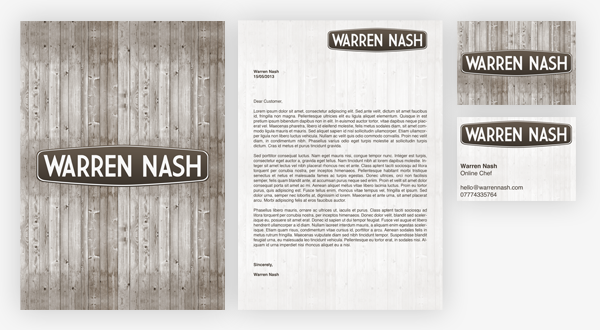 Warren nash re brand Rebrand logo identity development online chef matt Edson