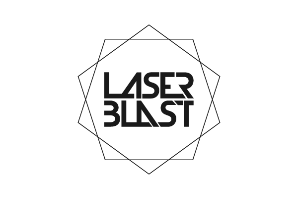 Laserblast laser blast Logo Design logo RESTYLING