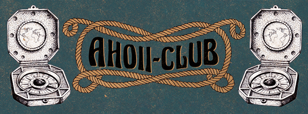 ahoi maritim Seaside Sailor anchor AHOII CLUB poster anker qualle jellyfish seahorse flyer