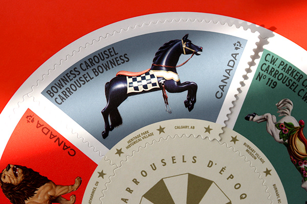 Vintage Carousels Stamps