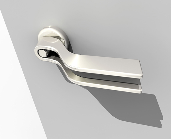 designboom handle door cut bend Hands on Door handles Competition