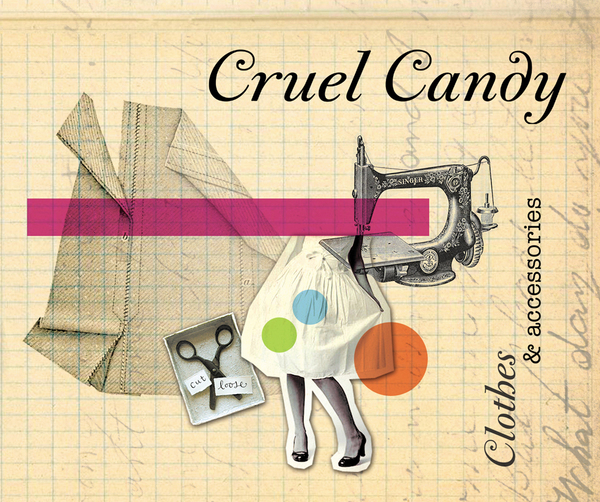 cruel Candy clothes vintage business card accessories price tag