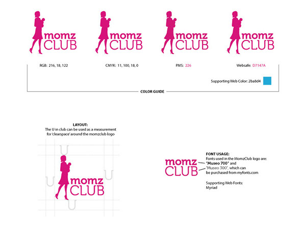 MomzClub mobile design