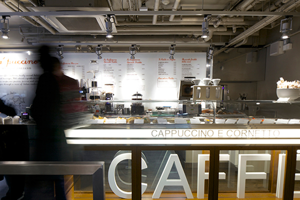 architectural photoshoot Interior exterior capuccino espresso cafe Coffee shop Harrods London