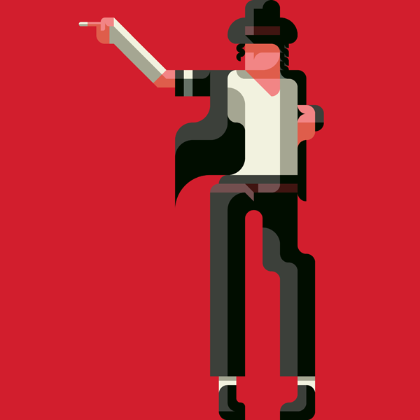 Michael Jackson michael flat flatdesign MJ