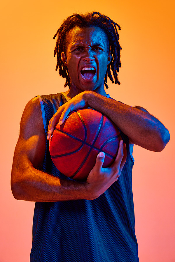 Neon basketball on Behance