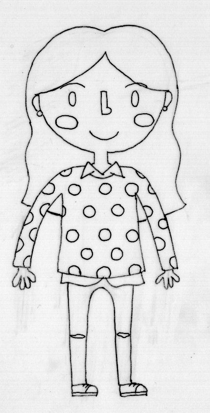 self portrait cartoon Character retrato personaje girl