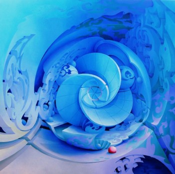 Space  dimension art blu