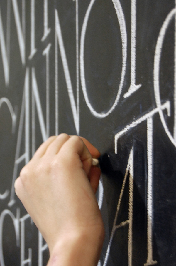 Chalkboard chalk type Handlettering dangerdust CCAD Chalk art