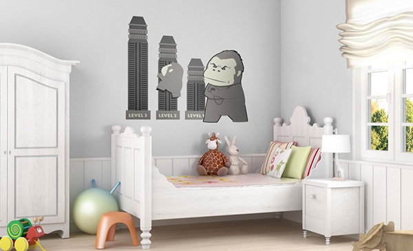 flying mouse wall decals flying mouse 365 wall arty walrus art decalration humor living Fun pop culture star war