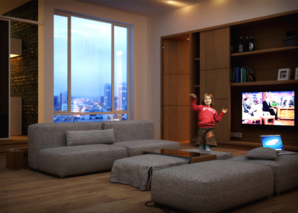 Interior 3D vray visualization CGI post-production compositing livingroom appartment decor details cafe officeroom tires shop