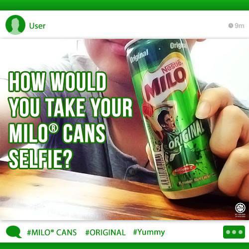 MILO Cans Milo nestle wallpost selfie instagram