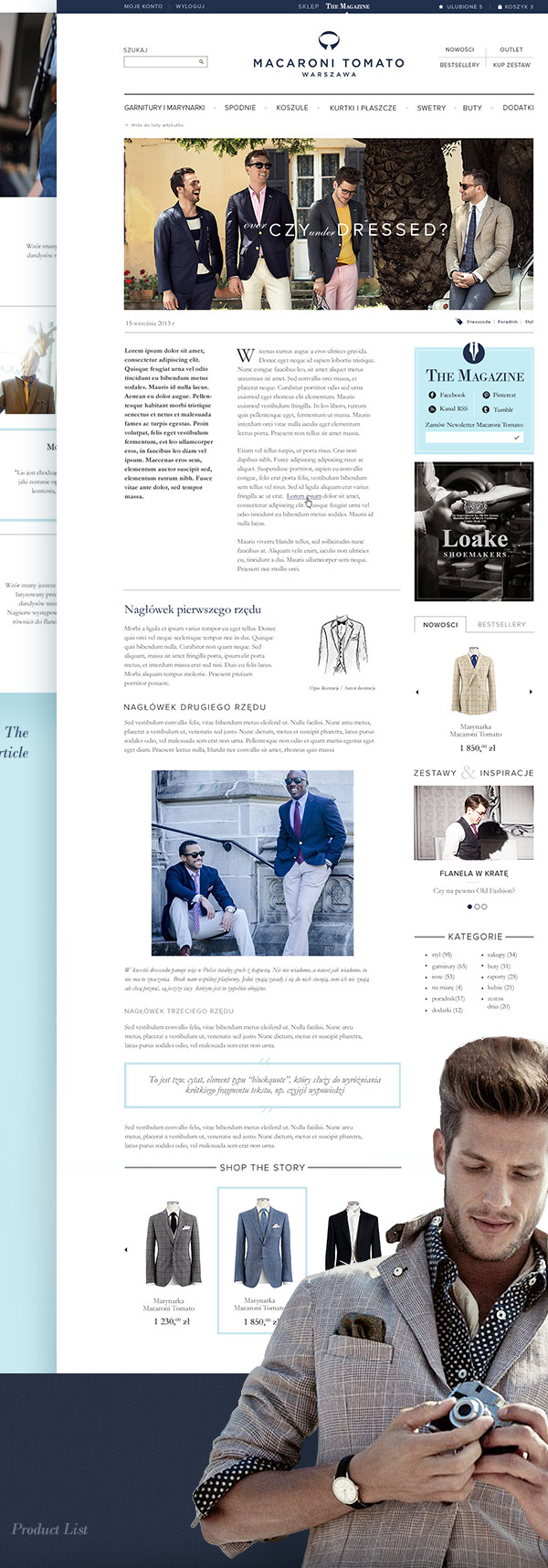 suit men tie elegant Classic navy blue model Style Blog magazine store e-commerce Online shop shop