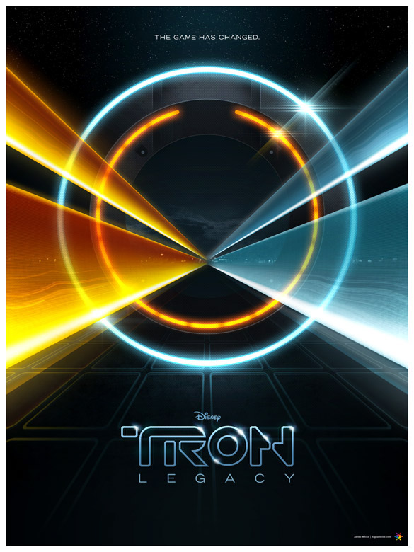 art poster print movie Retro Tron TRON LEGACY disney james white signalnoise.com