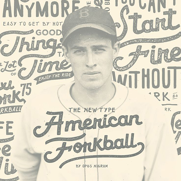 american baseball vintage old Retro font type usa free vector pack sport eroded rustic handmade bat player