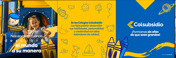 campaign school educación niños Campaña colombia blue ilustrator dirección de arte direction