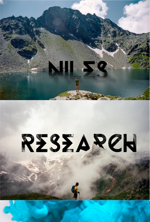 modern font free type Typeface Niles research ink water