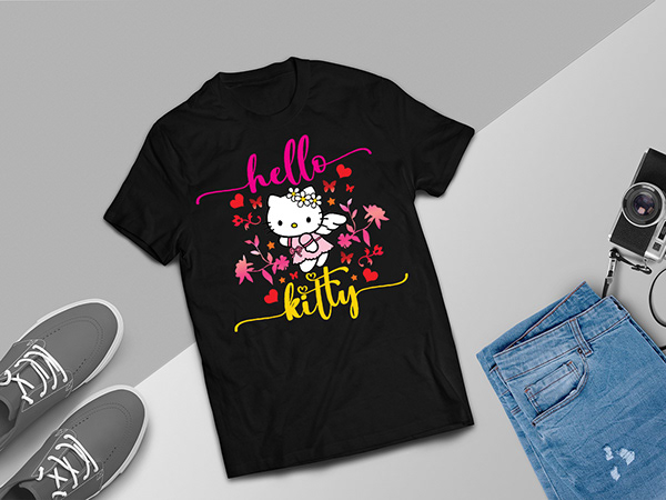 Hello Kitty T- Shirt Design 2022 on Behance