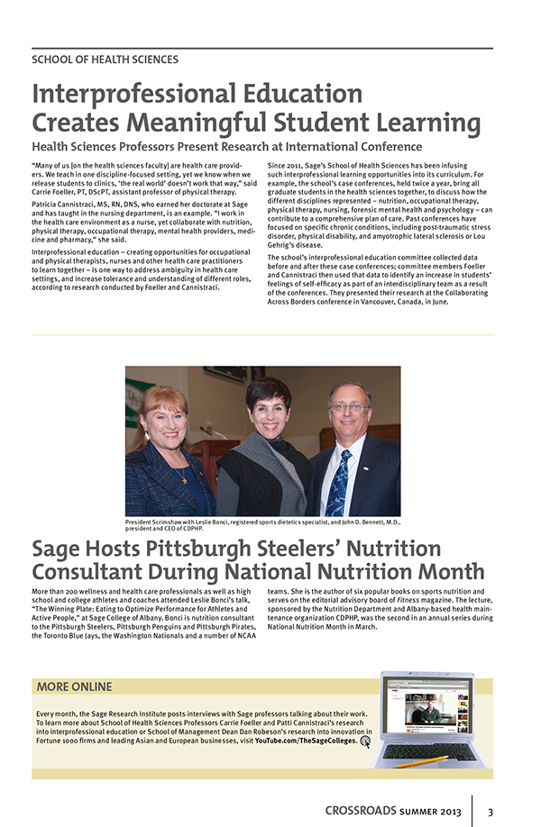 The Sage Colleges magazine