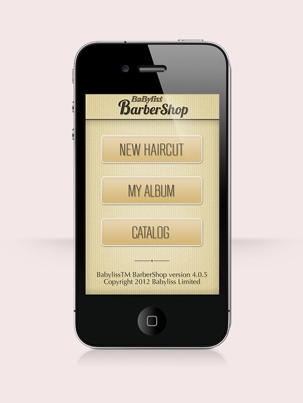 mobile app barber barbershop nitzan gelbard iphone screen phone hair