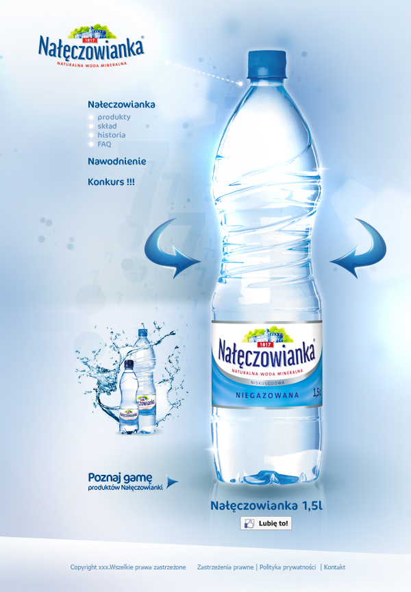 mineral water clean nałęczowianka