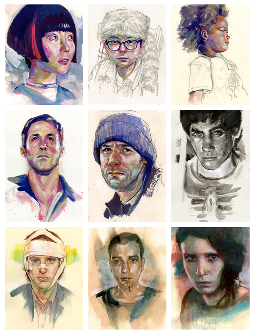 movie Character Paintings small works
