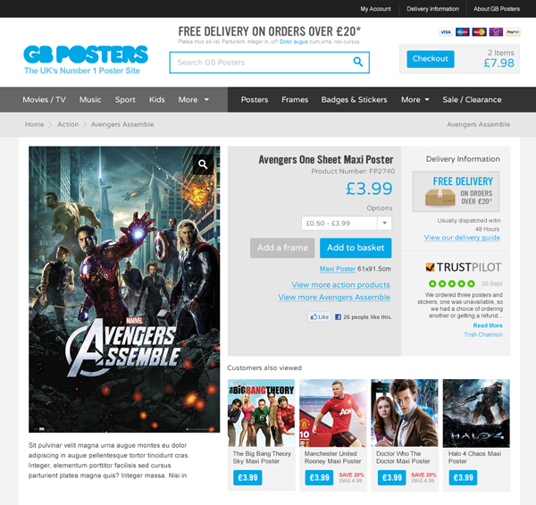 posters  e-commerce Movies  Music