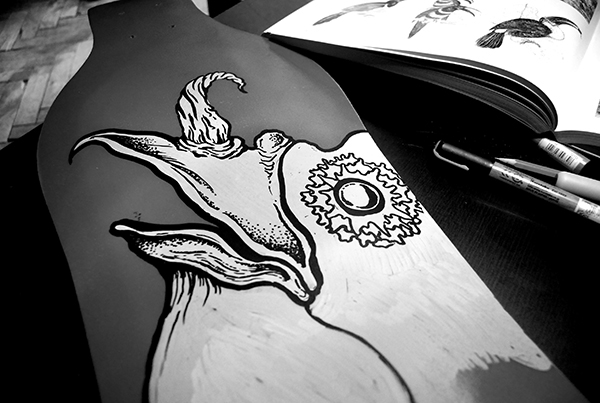 LONGBOARD hand-painted decks insane boards skateboarding street culture